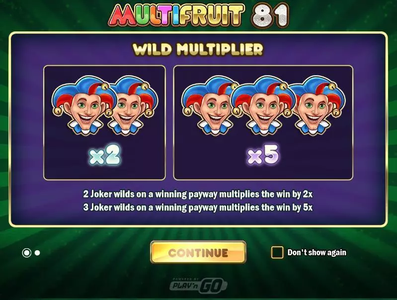 Multifruit 81 Play'n GO Slot Info and Rules