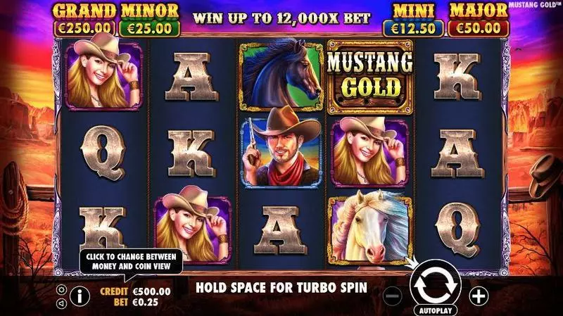 Mustang Gold Pragmatic Play Slot Main Screen Reels