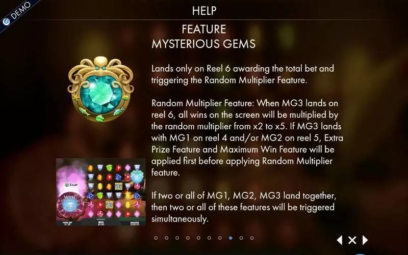 Mysterious Gems Genesis Slot Bonus 2