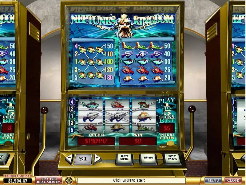 Neptunes Kingdom PlayTech Slot Main Screen Reels