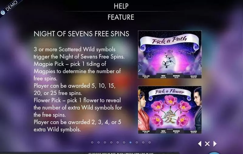 Night of Sevens Genesis Slot Info and Rules