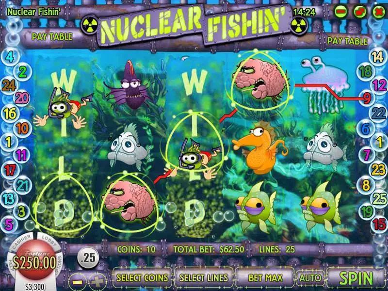 Nuclear Fishin Rival Slot Bonus 1