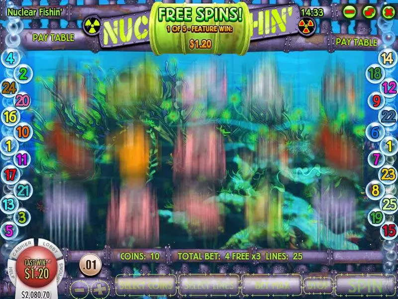 Nuclear Fishin Rival Slot Bonus 2