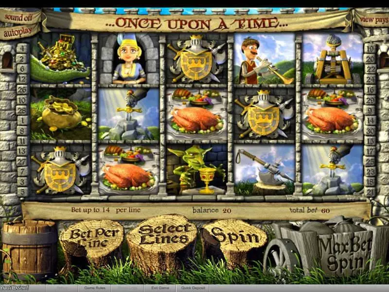 Once Upon A Time bwin.party Slot Main Screen Reels