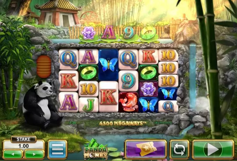 Panda Money Big Time Gaming Slot Main Screen Reels