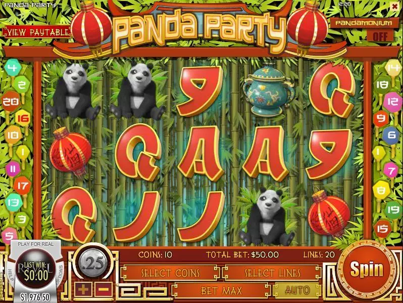 Panda Party Rival Slot Main Screen Reels