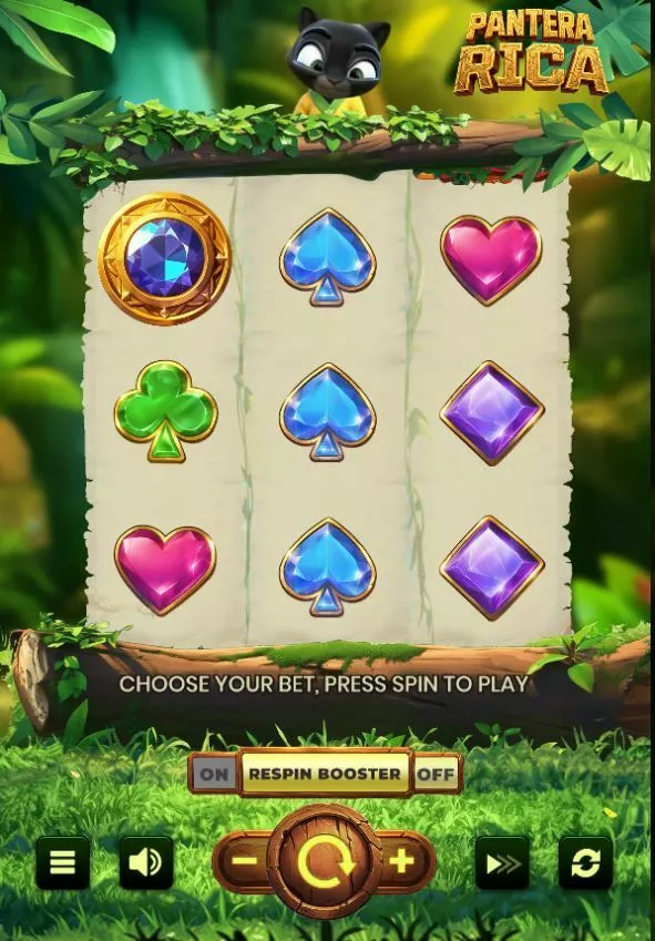 Pantera Rica Tom Horn Gaming Slot Main Screen Reels