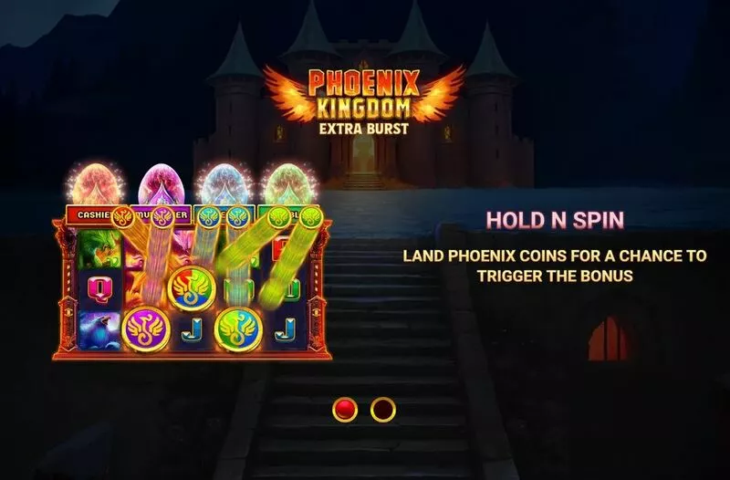 Phoenix Kingdom Extra Burst Wizard Games Slot Introduction Screen