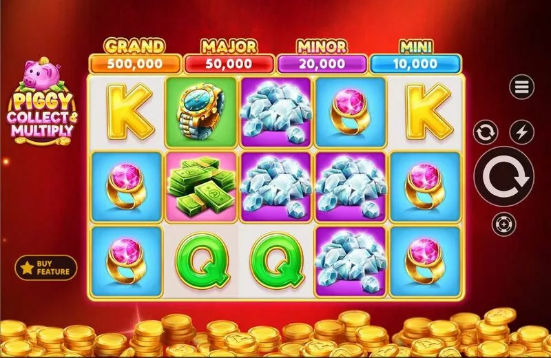 Piggy Collect & Multiply Apparat Gaming Slot Main Screen Reels