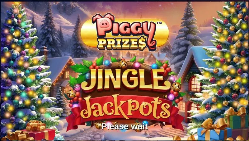 Piggy Prizes - Jingle Jackpots Greentube Slot Introduction Screen