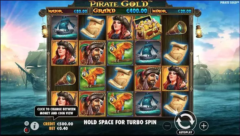 Pirate Gold Pragmatic Play Slot Main Screen Reels