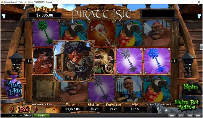 Pirate Isle - 3D RTG Slot Main Screen Reels