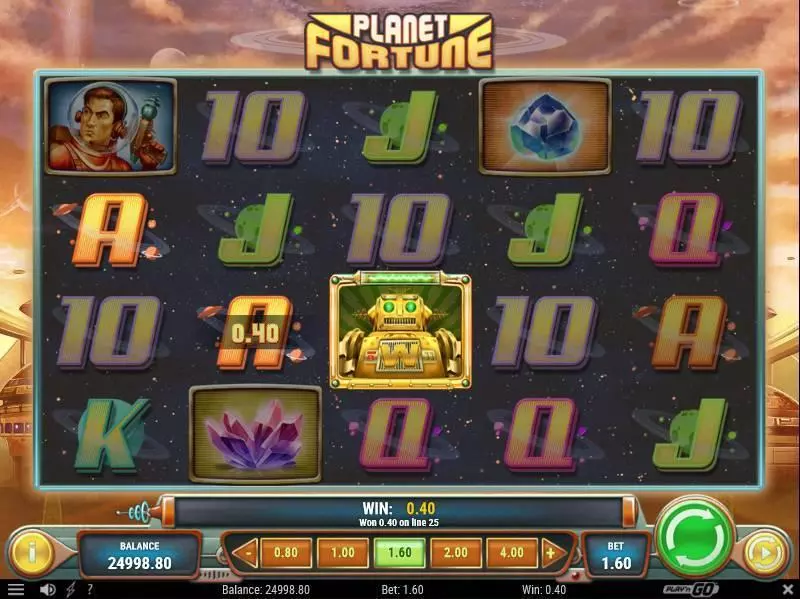 Planet Fortune Play'n GO Slot Main Screen Reels