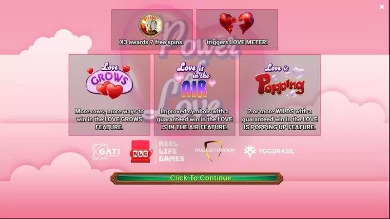 Power of Love Reel Life Games Slot Info and Rules