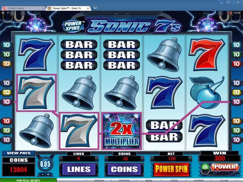 Power Spins - Sonic 7's Microgaming Slot Bonus 1