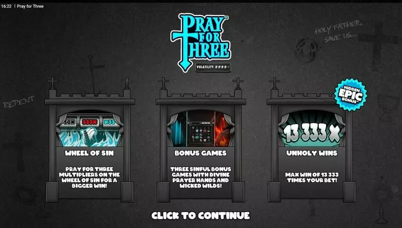 Pray for Free Hacksaw Gaming Slot Info and Rules
