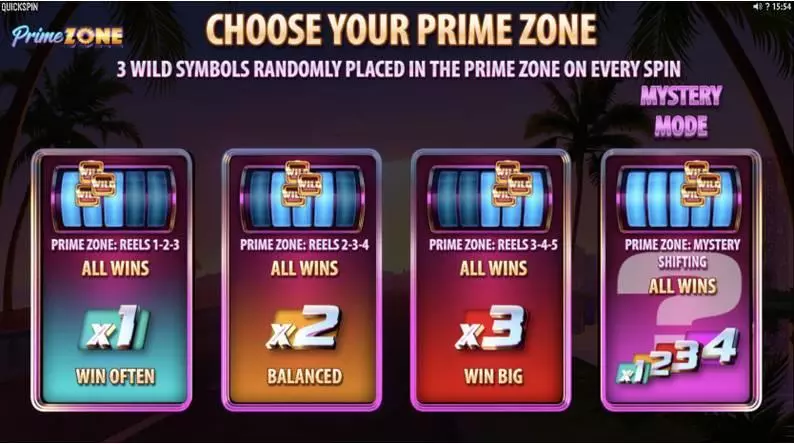 Prime Zone Quickspin Slot Bonus 1