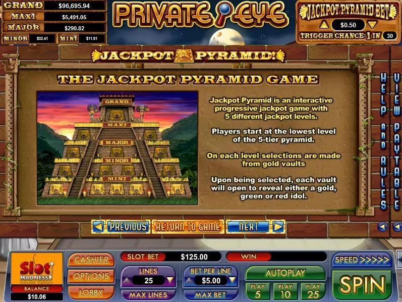 Private Eye NuWorks Slot Info and Rules