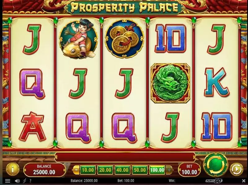 Prosperity Palace Play'n GO Slot Main Screen Reels