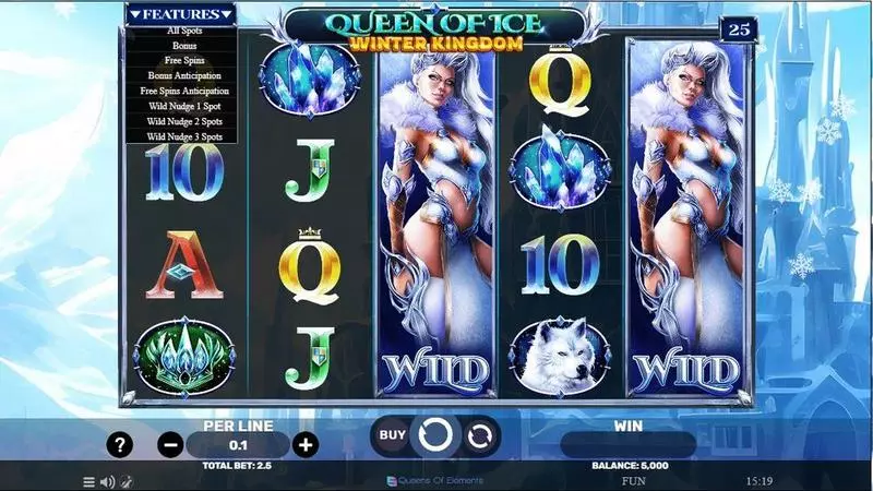 Queen Of Ice – Winter Kingdom Spinomenal Slot Main Screen Reels