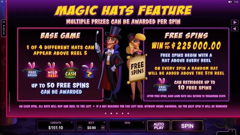 Rabbit in the Hat Microgaming Slot Info and Rules