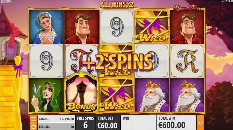 Rapunzel's Tower Makeover  Quickspin Slot Bonus 2