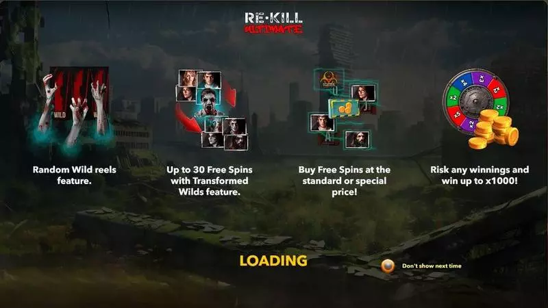 Re Kill Ultimate Mascot Gaming Slot Introduction Screen