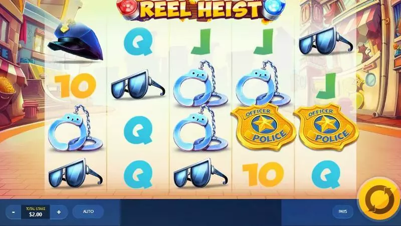 Reel Heist Red Tiger Gaming Slot Main Screen Reels