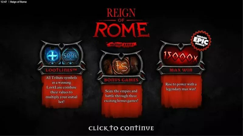 Reign of Rome Hacksaw Gaming Slot Info and Rules