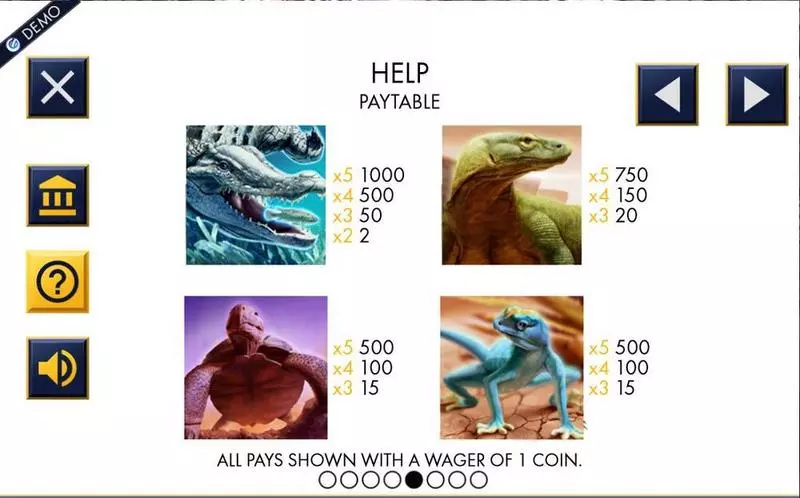 Reptile Riches Genesis Slot Info and Rules