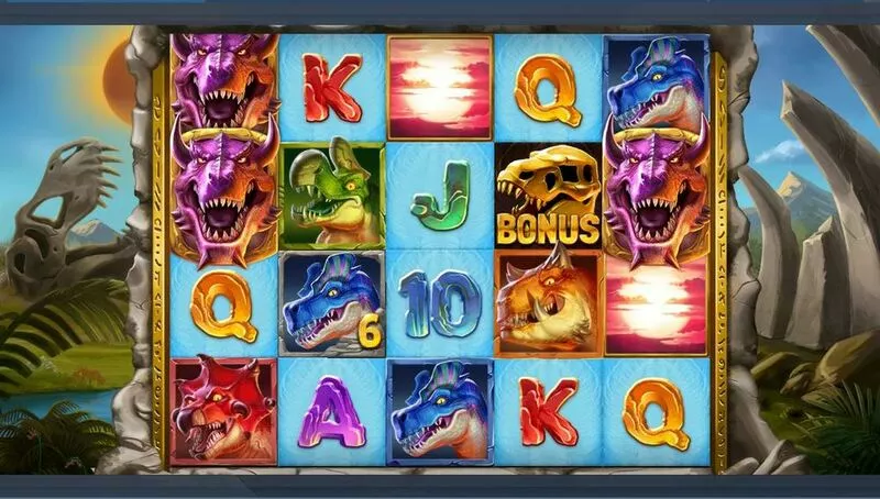 Rex Stampede Elk Studios Slot Main Screen Reels