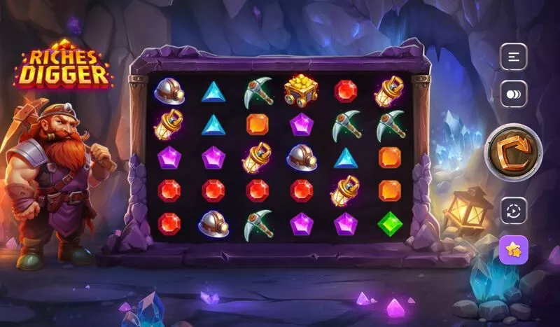 Riches Digger TrueLab Games Slot Main Screen Reels