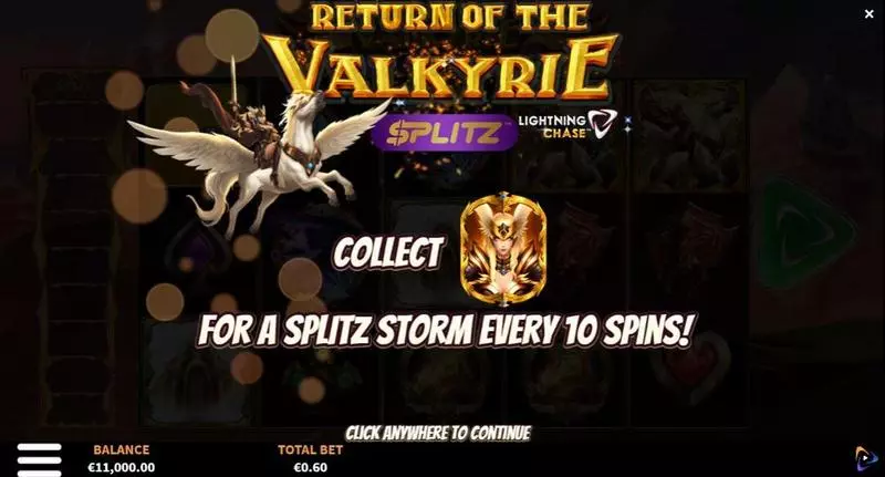 Rise of the Valkyrie Splitz Lightning Chase ReelPlay Slot Info and Rules