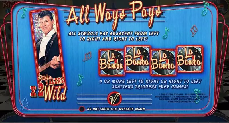 Ritchie Valens La Bamba RTG Slot Info and Rules