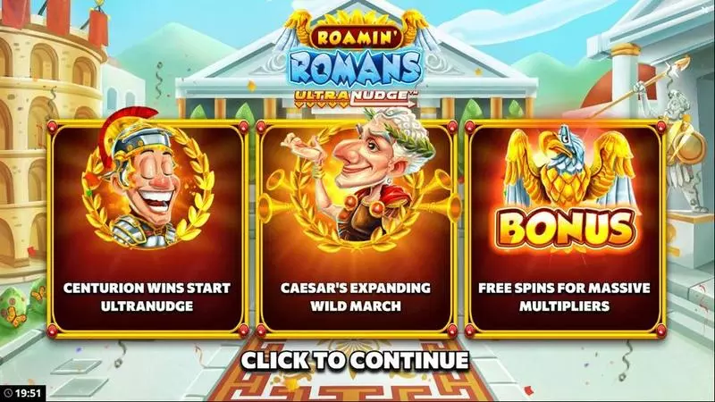Roamin Romans UltraNudge Bang Bang Games Slot Info and Rules