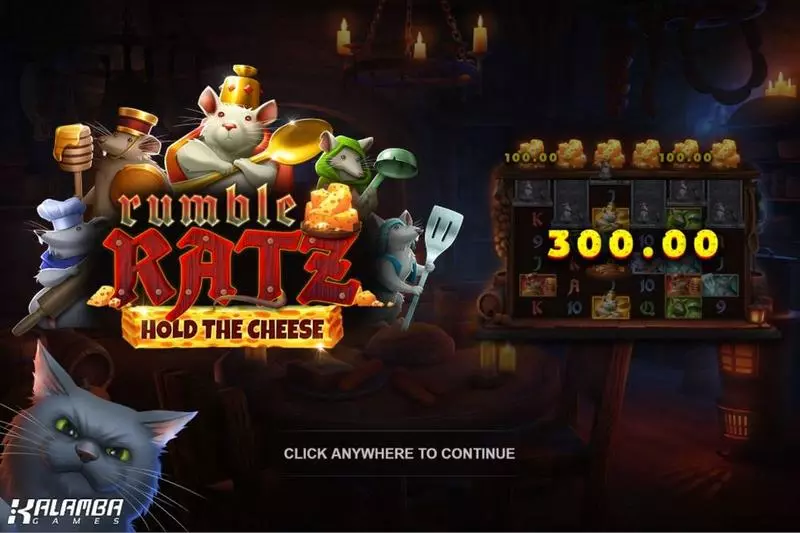 Rumble Ratz  Kalamba Games Slot Introduction Screen