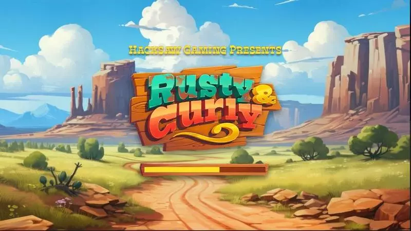 Rusty and Curly Hacksaw Gaming Slot Introduction Screen