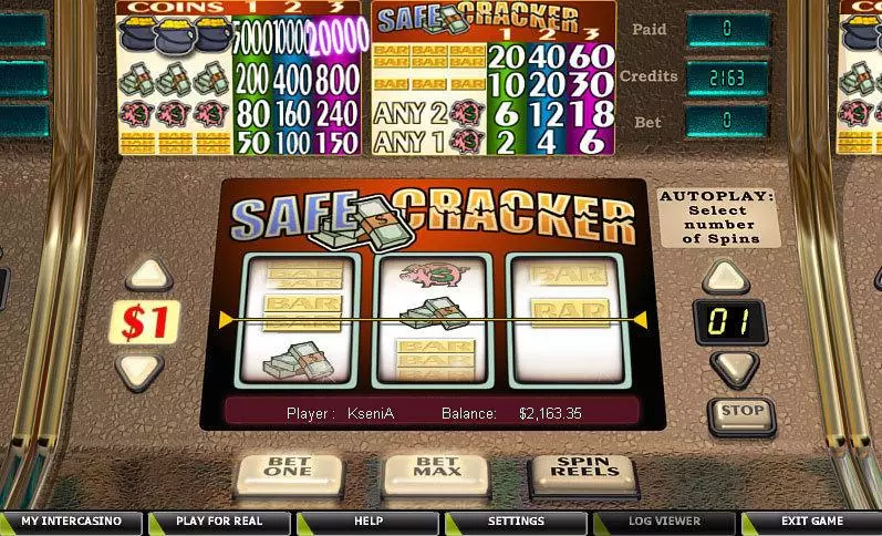 Safe Cracker CryptoLogic Slot Main Screen Reels