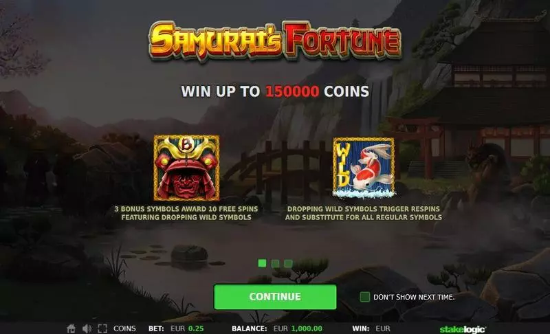 Samurai’s Fortune StakeLogic Slot Info and Rules
