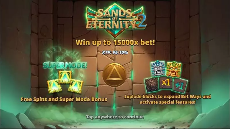 Sands of Eternity 2 Slotmill Slot Introduction Screen