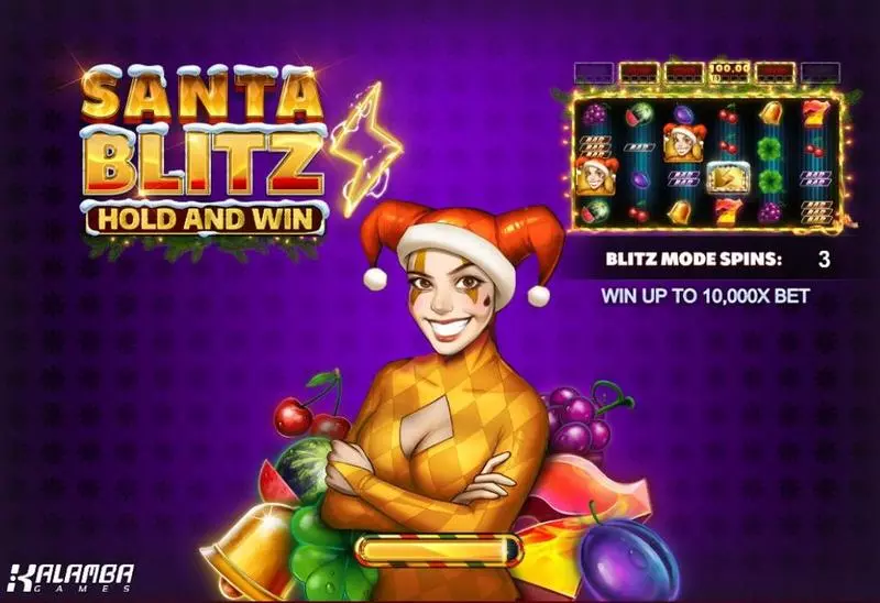 Santa Blitz Hold and Win Kalamba Games Slot Introduction Screen