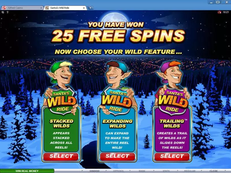 Santa's Wild Ride Microgaming Slot Bonus 2