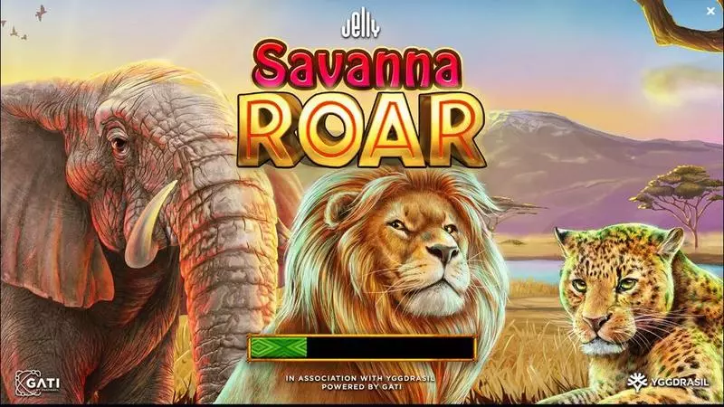 Savanna Roar Jelly Entertainment Slot Introduction Screen