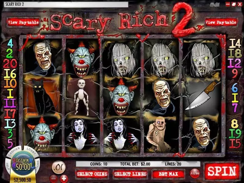 Scary Rich 2 Rival Slot Main Screen Reels