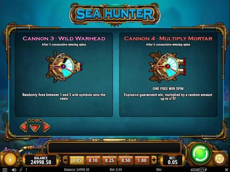 Sea Hunter Play'n GO Slot Bonus 3