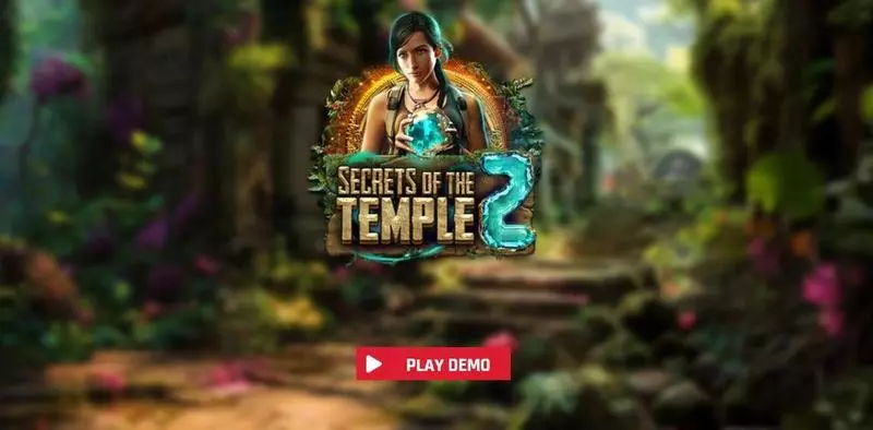 SECRETS OF THE TEMPLE 2 Red Rake Gaming Slot Introduction Screen