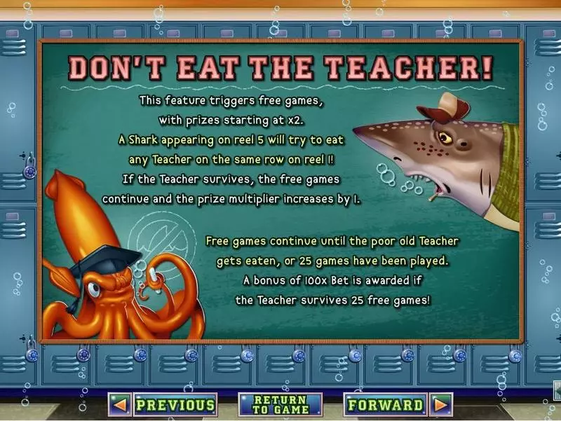 Shark School RTG Slot Info and Rules