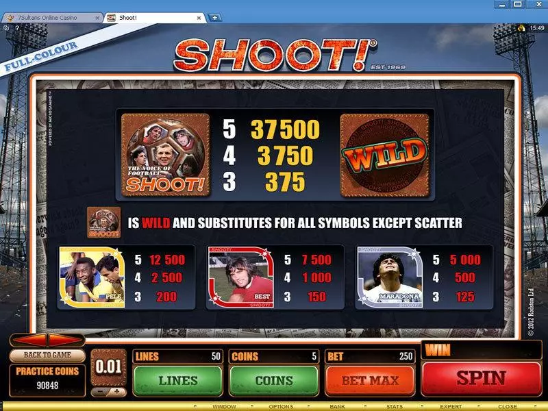 Shoot! Microgaming Slot Info and Rules