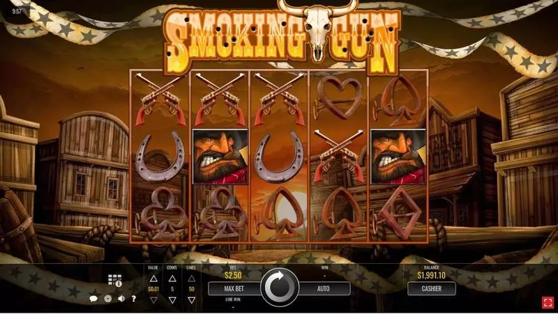 Smoking Gun Rival Slot Main Screen Reels