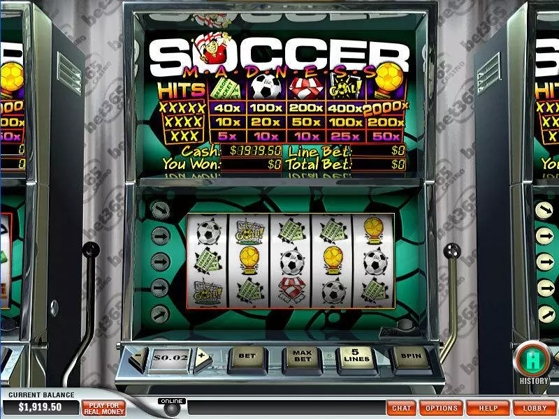 Soccer Madness PlayTech Slot Main Screen Reels